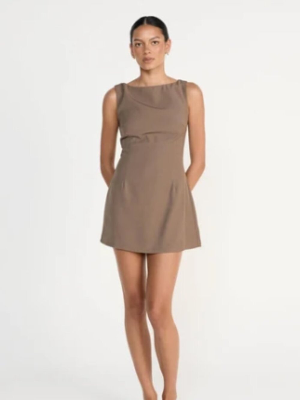 Charcoal Aisling Coffee Mini Dress NWT Size 8